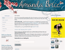 Tablet Screenshot of amandabrice.net